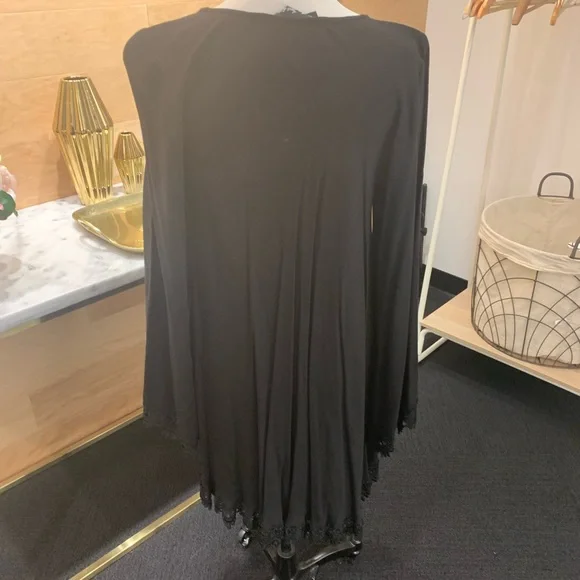 Angelic Long Sleeve Black Dress - Picture 3 of 7